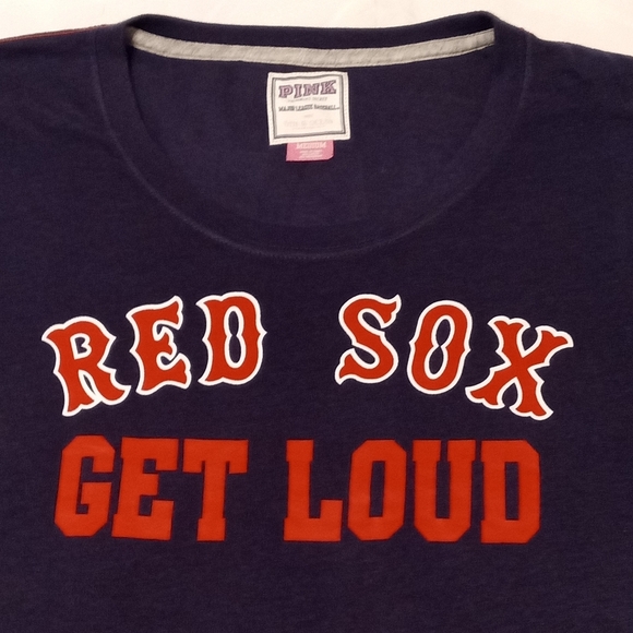 Victoria Secret Pink 5th & Ocean Short Sleeve T Shirt MLB Boston Red Sox, Medium - Picture 1 of 8